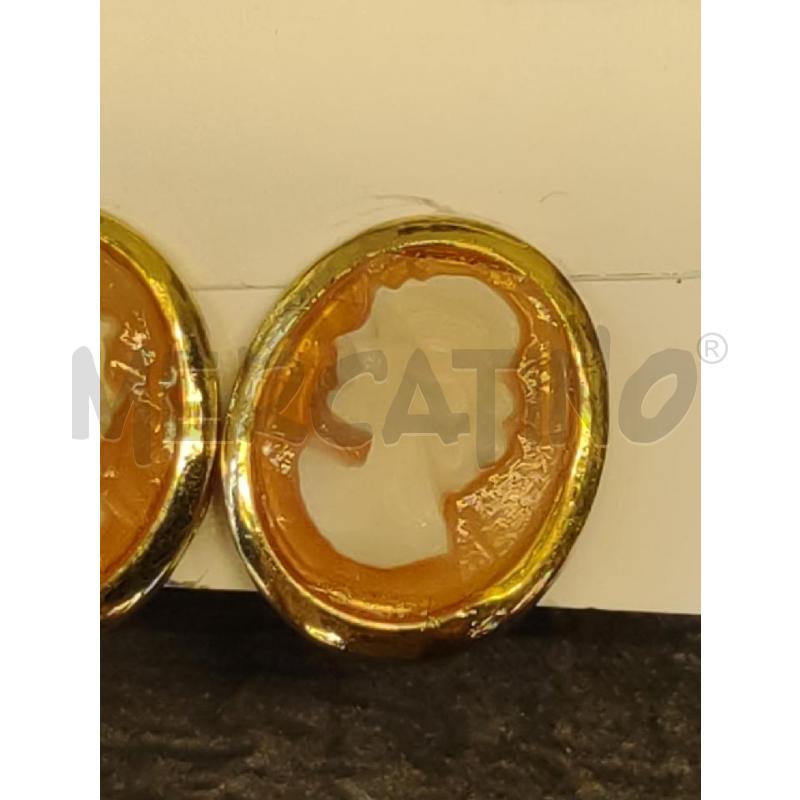 ORECCHINI CLIP DORATO CAMEO PICCOLO | Mercatino dell'Usato Settimo torinese 3