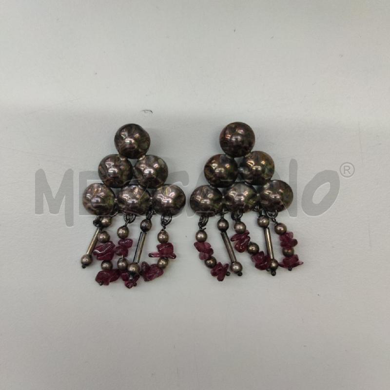 ORECCHINI FORMA GRAPPOLO UVA PIETRE DURE PENDENTI | Mercatino dell'Usato Settimo torinese 1
