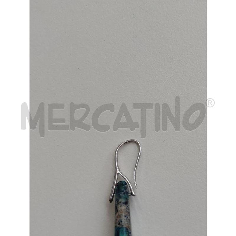 ORECCHINI PIETRA AZZURRITE OVALE | Mercatino dell'Usato Settimo torinese 3