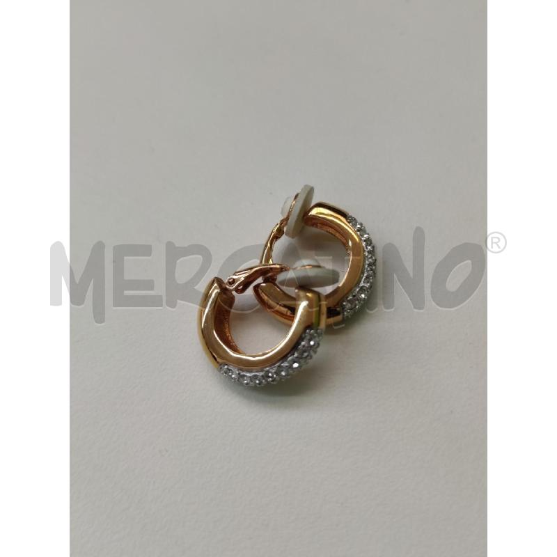 ORECCHINI SWAROVSKI CLIP DORATI SEMICERCHIO  | Mercatino dell'Usato Settimo torinese 1