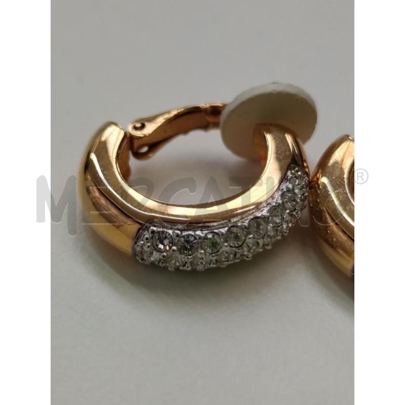 ORECCHINI SWAROVSKI CLIP DORATI SEMICERCHIO  | Mercatino dell'Usato Settimo torinese 3
