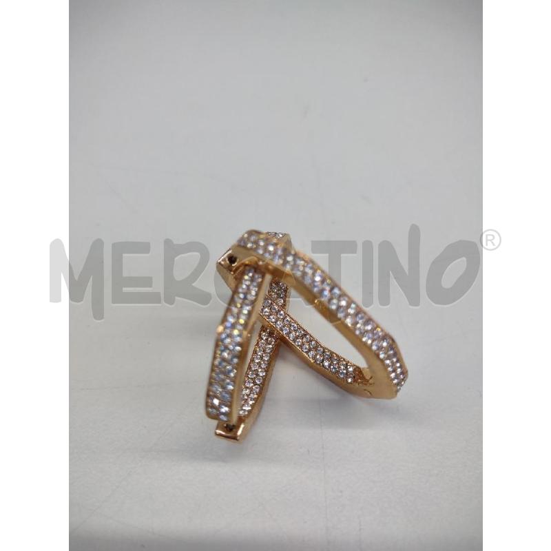 ORECCHINI SWAROVSKI ROSATI ZIRCONI  | Mercatino dell'Usato Settimo torinese 1
