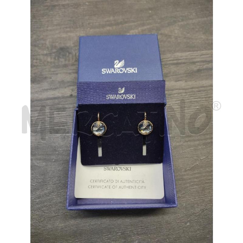 ORECCHINI SWAROVSKI ZIRC AZZURRINO DORATI | Mercatino dell'Usato Settimo torinese 1