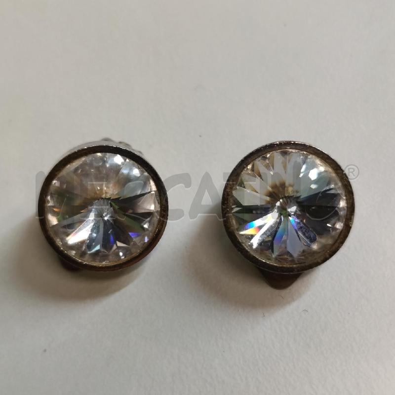 ORECCHINI VALENTINO ZIRCONE CLIP | Mercatino dell'Usato Settimo torinese 1