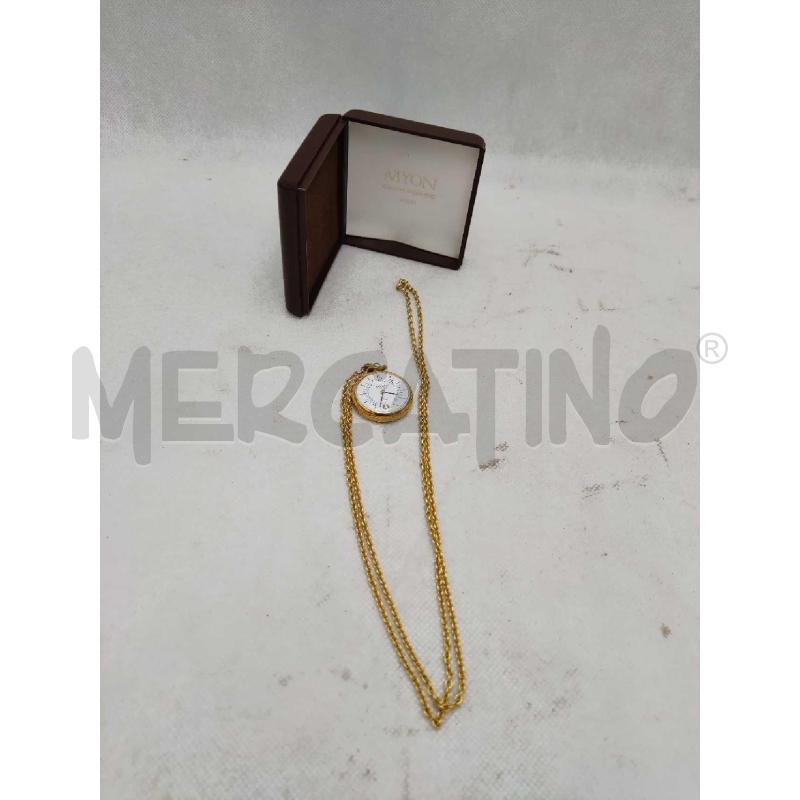 OROLOGIO CON COLLANA DORATA MYON  | Mercatino dell'Usato Settimo torinese 1