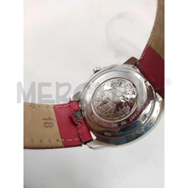 OROLOGIO DA POLSO QUARZO PRIMA CLASSE CINTURINO ROSSO  | Mercatino dell'Usato Settimo torinese 4