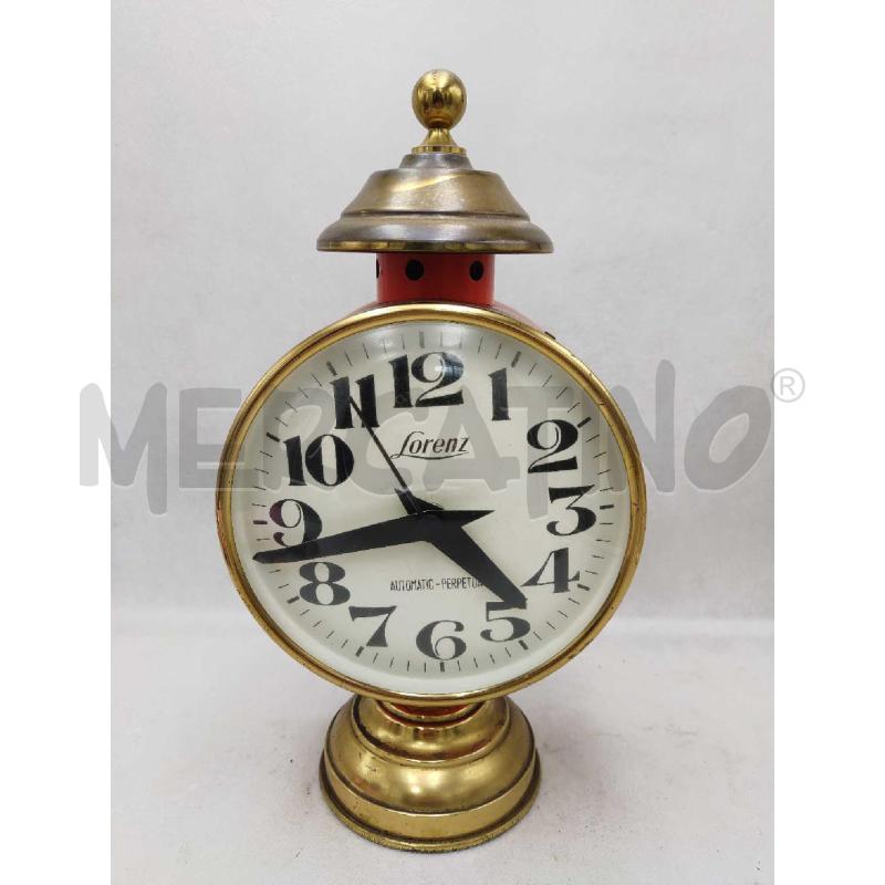 OROLOGIO DA TAVOLO LORENZ ARANCIONE AUTOMATIC PERPTUA | Mercatino dell'Usato Settimo torinese 1