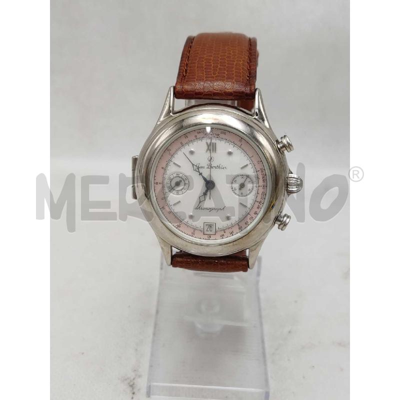 OROLOGIO JAN BERTHIER CARICA MANUALE CINTURINO MARRONE  | Mercatino dell'Usato Settimo torinese 1