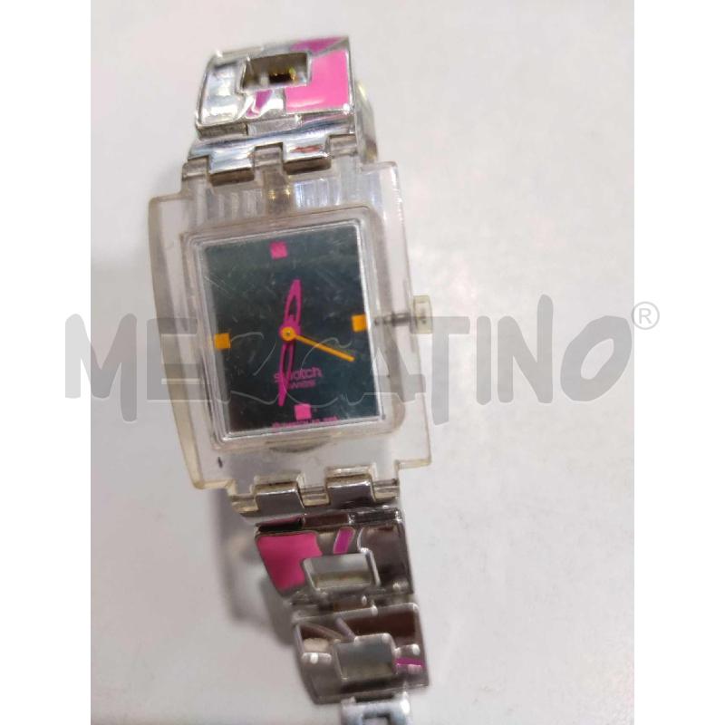 OROLOGIO SWATCH SQUARE ROSA | Mercatino dell'Usato Settimo torinese 3