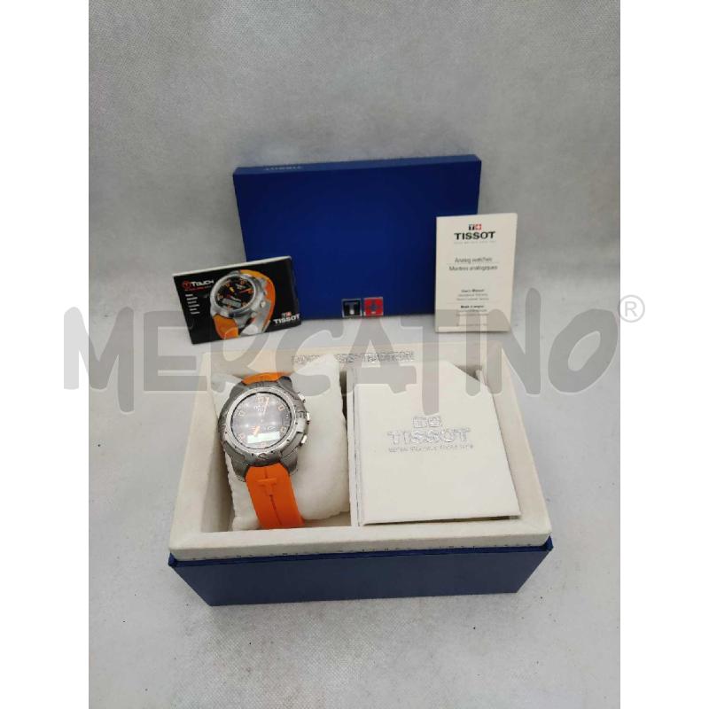 OROLOGIO TISSOT CON CINTURINO GOMMA ARANCIONE COMPASS | Mercatino dell'Usato Settimo torinese 1