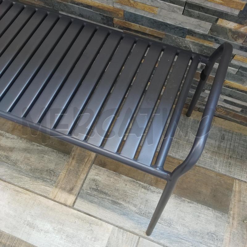 PANCHETTA DINAMICHA DESIGN METALLO GRIGIA  | Mercatino dell'Usato Settimo torinese 3