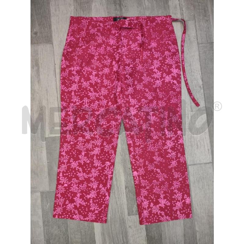 PANTALONE DONNA ASPESI BLU ROSSO MOTIVI ROSA | Mercatino dell'Usato Settimo torinese 1