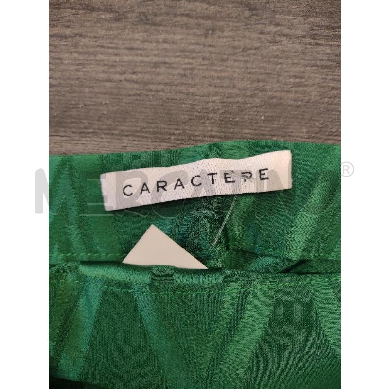 PANTALONE DONNA CARACTERE VERDE VISCOSA LUCIDO | Mercatino dell'Usato Settimo torinese 3