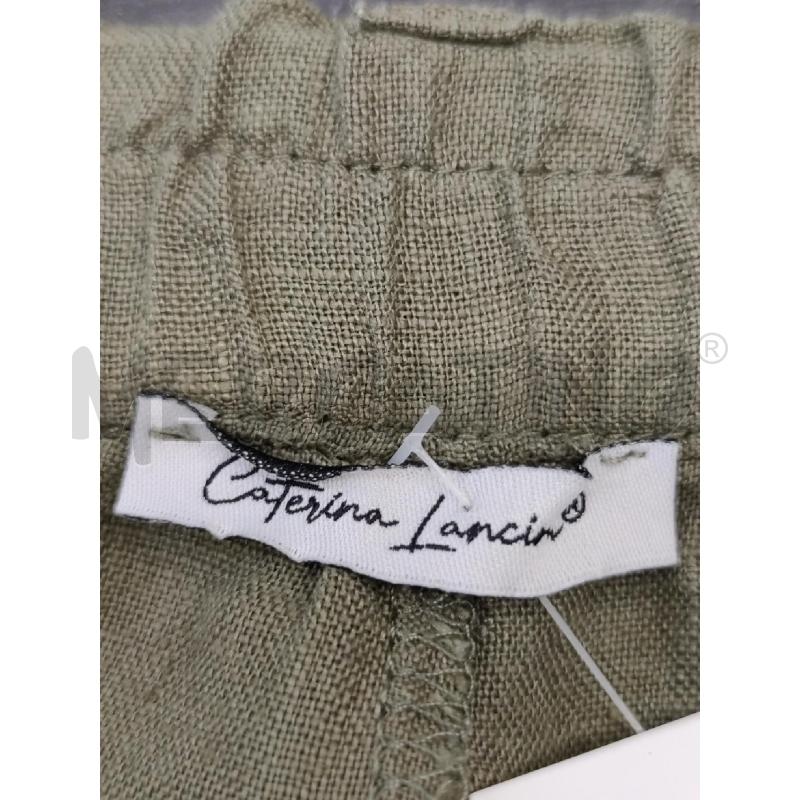 PANTALONE DONNA CATERINA LANCINI LINO VERDONE PALAZZO | Mercatino dell'Usato Settimo torinese 3