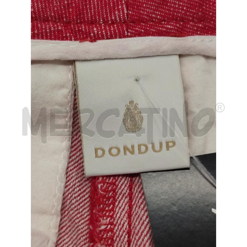 PANTALONE DONNA DONDUP ROSSO LINO COTONE  | Mercatino dell'Usato Settimo torinese 3
