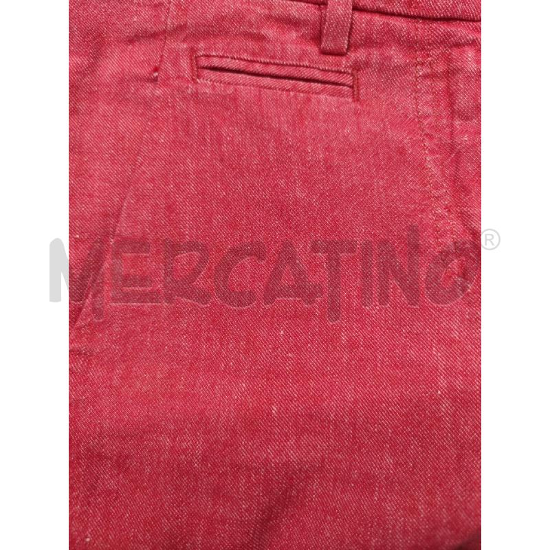 PANTALONE DONNA DONDUP ROSSO LINO COTONE  | Mercatino dell'Usato Settimo torinese 5