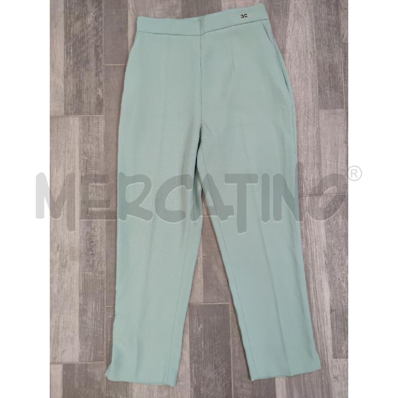 PANTALONE DONNA ELISABETTA FRANCHI TURCHESE  | Mercatino dell'Usato Settimo torinese 1