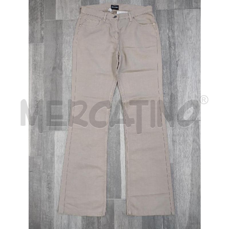 PANTALONE DONNA GIORGIO ARMANI MISTO LINO BEIGE | Mercatino dell'Usato Settimo torinese 1