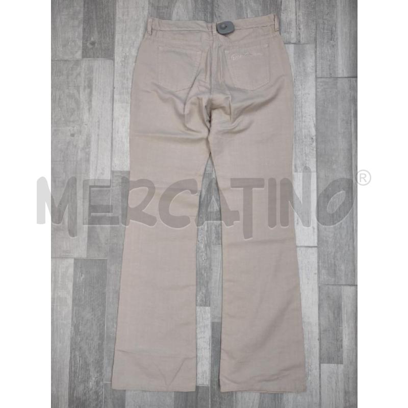PANTALONE DONNA GIORGIO ARMANI MISTO LINO BEIGE | Mercatino dell'Usato Settimo torinese 2