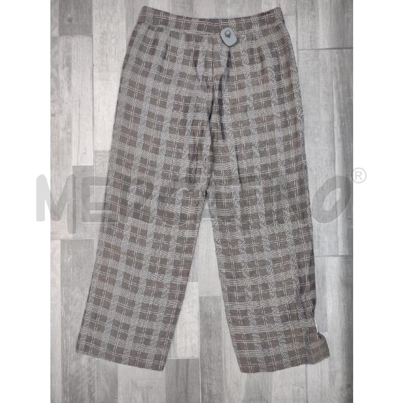 PANTALONE DONNA GIORGIO ARMANI MISTO LINO QUADRI MARR CANGIANTE | Mercatino dell'Usato Settimo torinese 2