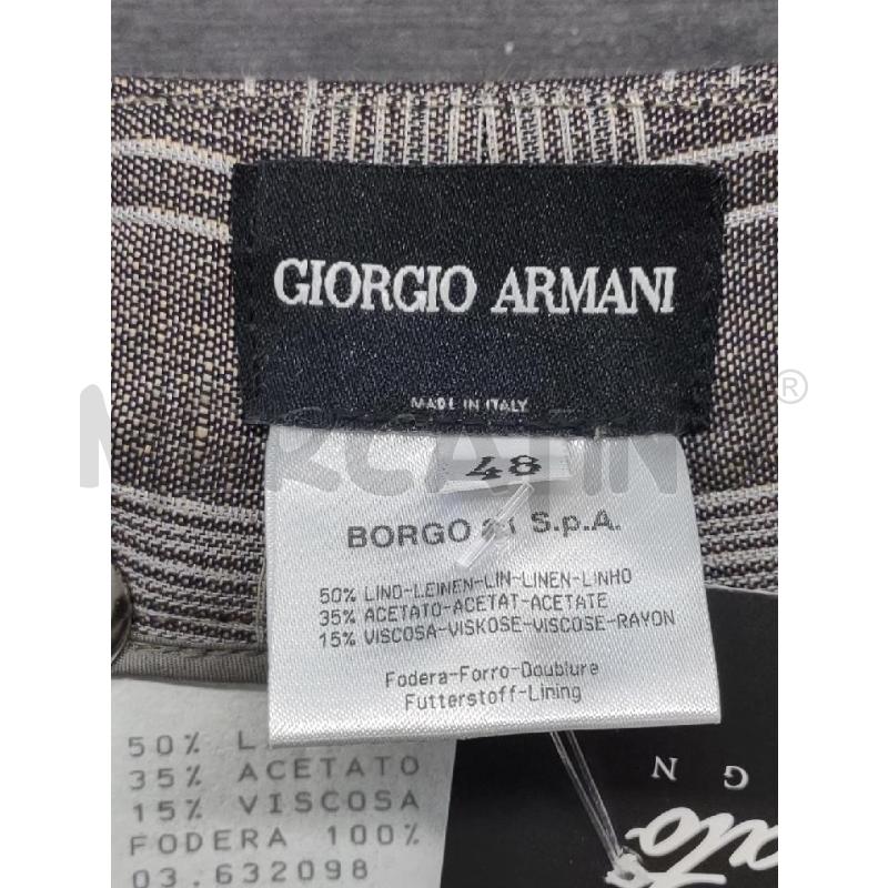 PANTALONE DONNA GIORGIO ARMANI MISTO LINO QUADRI MARR CANGIANTE | Mercatino dell'Usato Settimo torinese 3