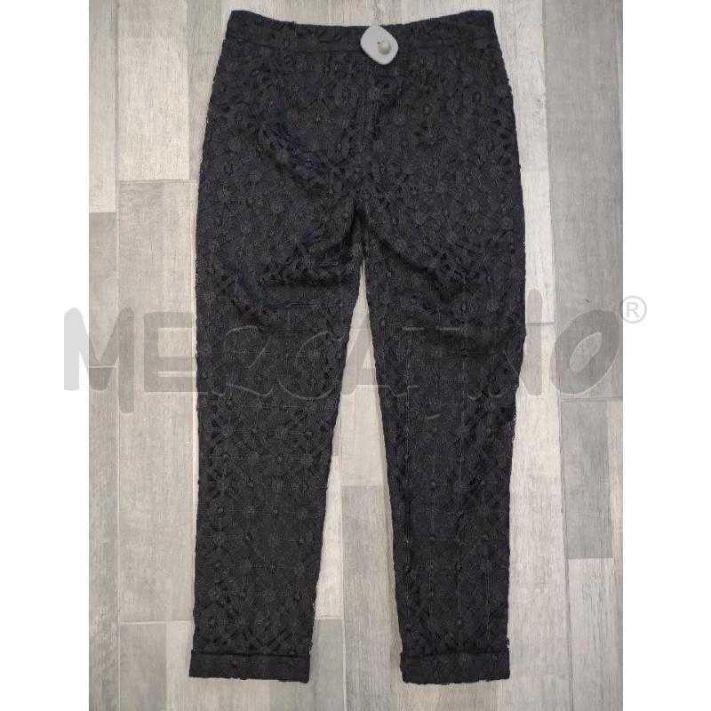 PANTALONE DONNA HOSS INTROPIA  NERO RICAMI RILIEVO | Mercatino dell'Usato Settimo torinese 2