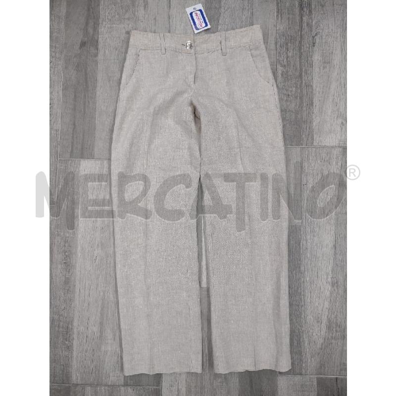 PANTALONE DONNA HYPE PURO LINO BEIGE | Mercatino dell'Usato Settimo torinese 1