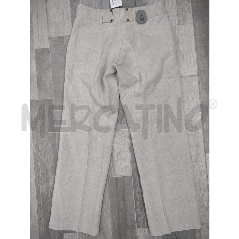PANTALONE DONNA HYPE PURO LINO BEIGE | Mercatino dell'Usato Settimo torinese 2