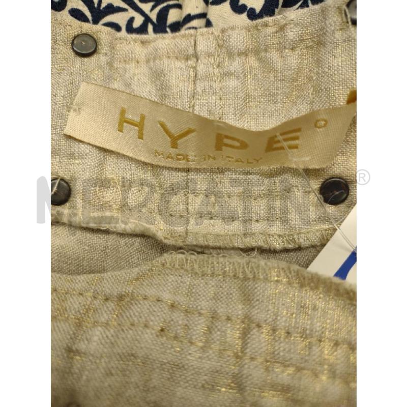 PANTALONE DONNA HYPE PURO LINO BEIGE | Mercatino dell'Usato Settimo torinese 3