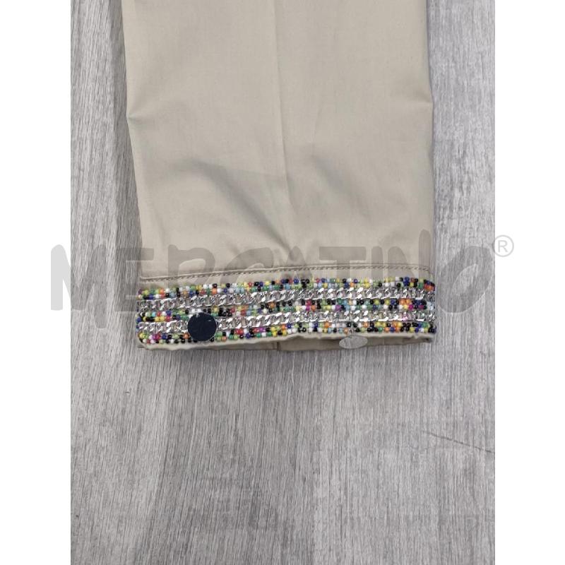 PANTALONE DONNA LOVE MOSCHINO BEIGE NUOVO FONDO PERLINE PAILLETTES  | Mercatino dell'Usato Settimo torinese 3