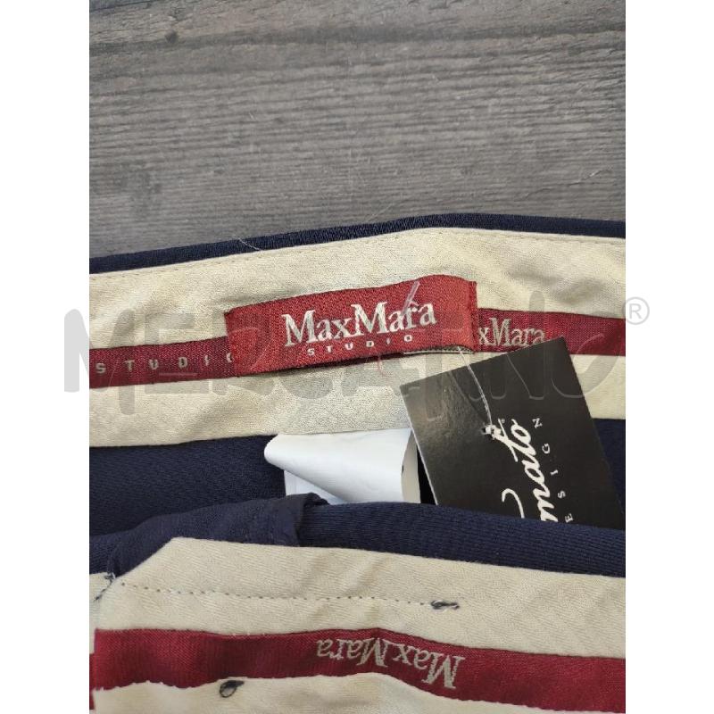 PANTALONE DONNA MAXMARA STUDIO BLU NOTTE ZIP FONDO | Mercatino dell'Usato Settimo torinese 3