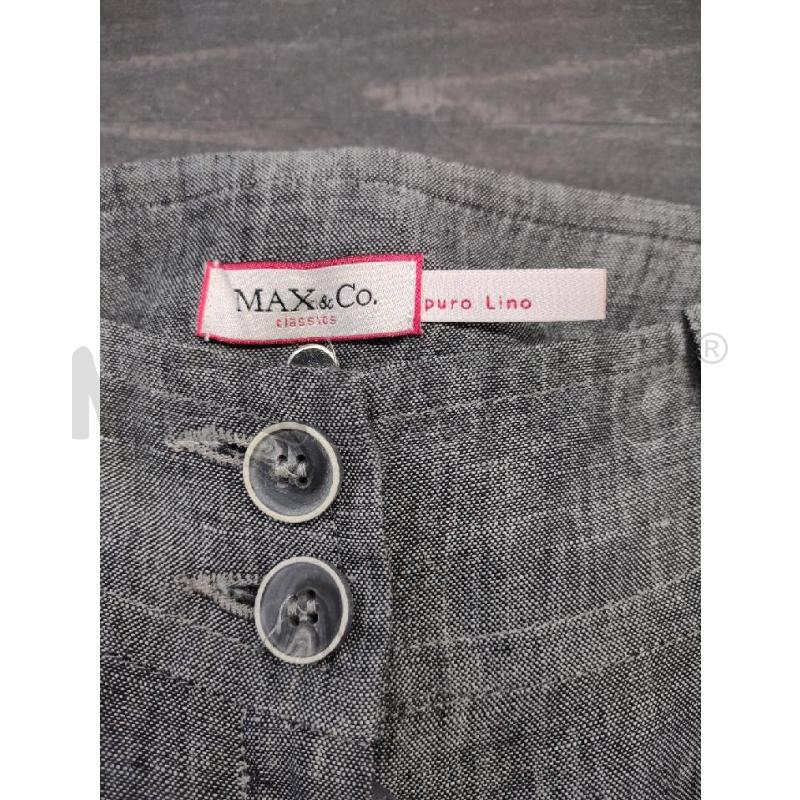 PANTALONE DONNA MAX&CO LINO GRIGIO | Mercatino dell'Usato Settimo torinese 3