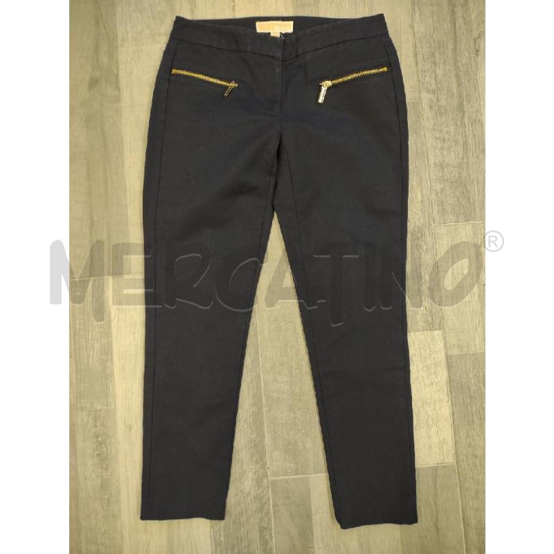 PANTALONE DONNA MICHAEL KORS BLU ZIP ORO  | Mercatino dell'Usato Settimo torinese 1