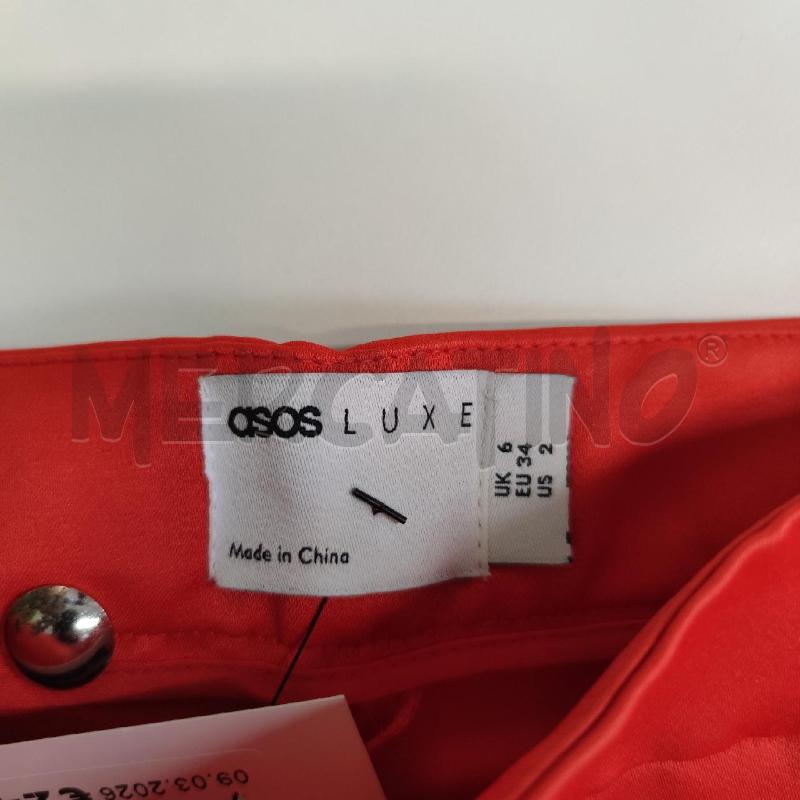 PANTALONE DONNA NUOVO ASOS LUXE RASO PALAZZO  | Mercatino dell'Usato Settimo torinese 3