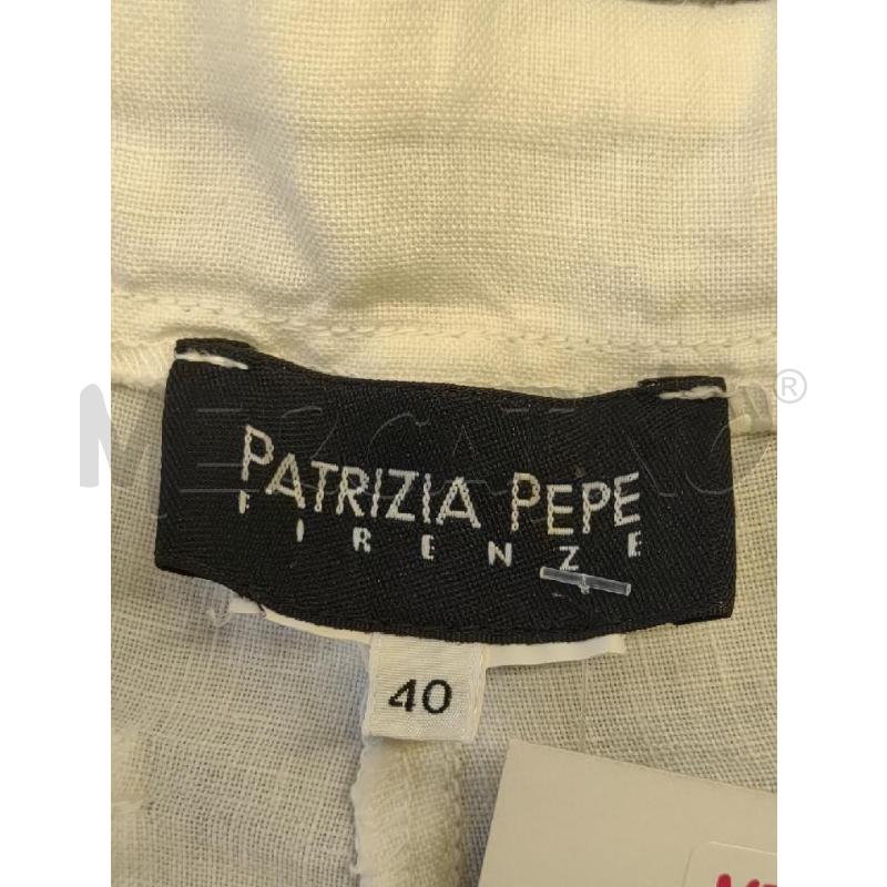 PANTALONE DONNA PATRIZIA PEPE LINO BIANCO PALAZZO | Mercatino dell'Usato Settimo torinese 3