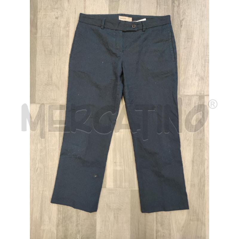 PANTALONE DONNA PESERICO BLU FIORI RICAMATI | Mercatino dell'Usato Settimo torinese 1