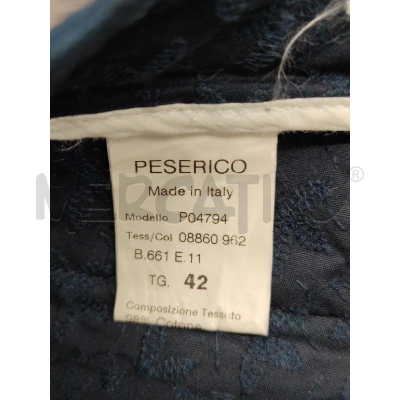 PANTALONE DONNA PESERICO BLU FIORI RICAMATI | Mercatino dell'Usato Settimo torinese 3