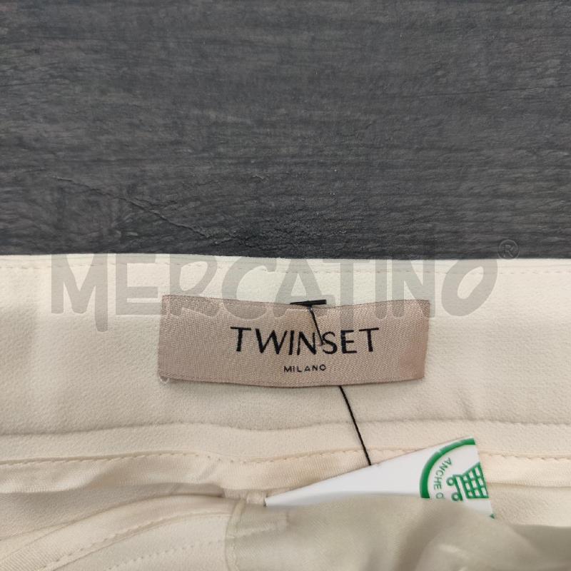 PANTALONE DONNA TWINSET CREMA BOTT BEIGE | Mercatino dell'Usato Settimo torinese 4