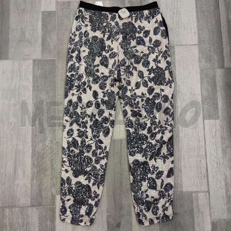 PANTALONE DONNA TWINSET PAILLETTES BIANCO FIORI | Mercatino dell'Usato Settimo torinese 2