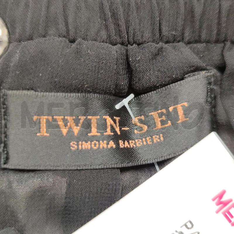 PANTALONE DONNA TWINSET PAILLETTES BIANCO FIORI | Mercatino dell'Usato Settimo torinese 3