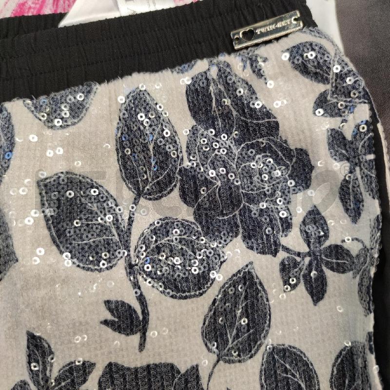 PANTALONE DONNA TWINSET PAILLETTES BIANCO FIORI | Mercatino dell'Usato Settimo torinese 4