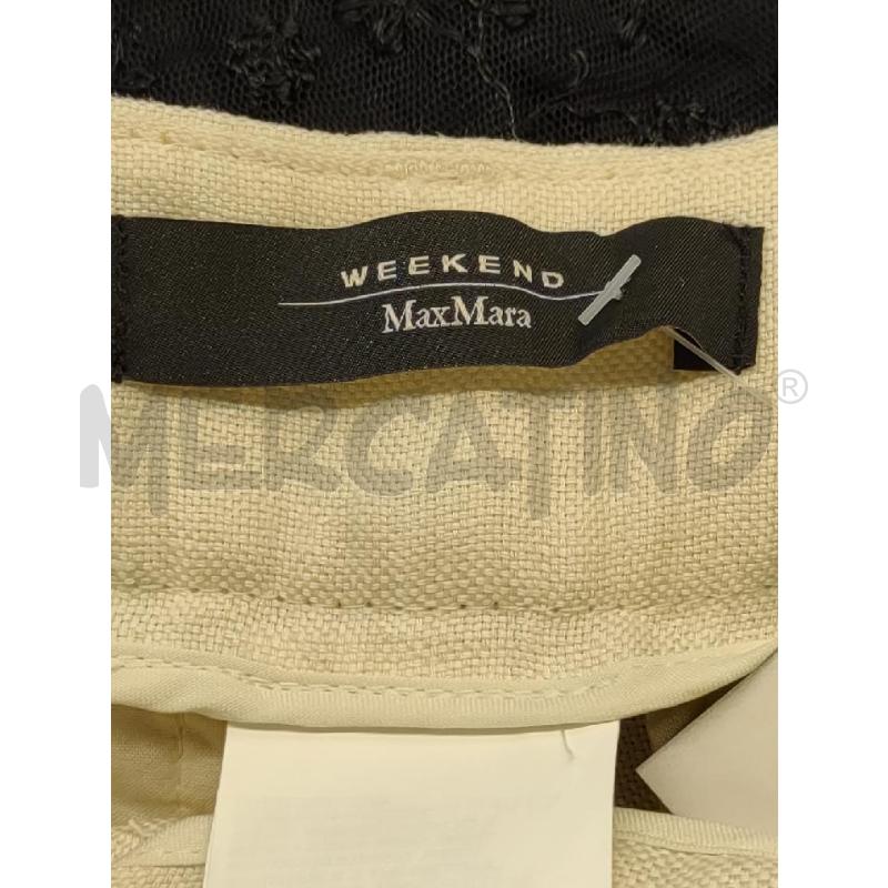PANTALONE DONNA WEEKEND MAX MARA LINO PANNA | Mercatino dell'Usato Settimo torinese 4