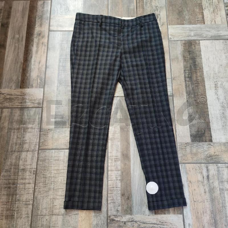PANTALONE LANA PME GRIGIO RIGHE AZZURRE BLU | Mercatino dell'Usato Settimo torinese 1
