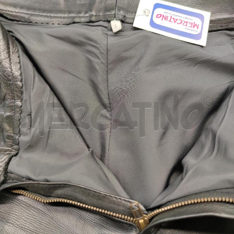 PANTALONE UOMO PELLE NERI LAVORAZ ARTIGIANALE | Mercatino dell'Usato Settimo torinese 3