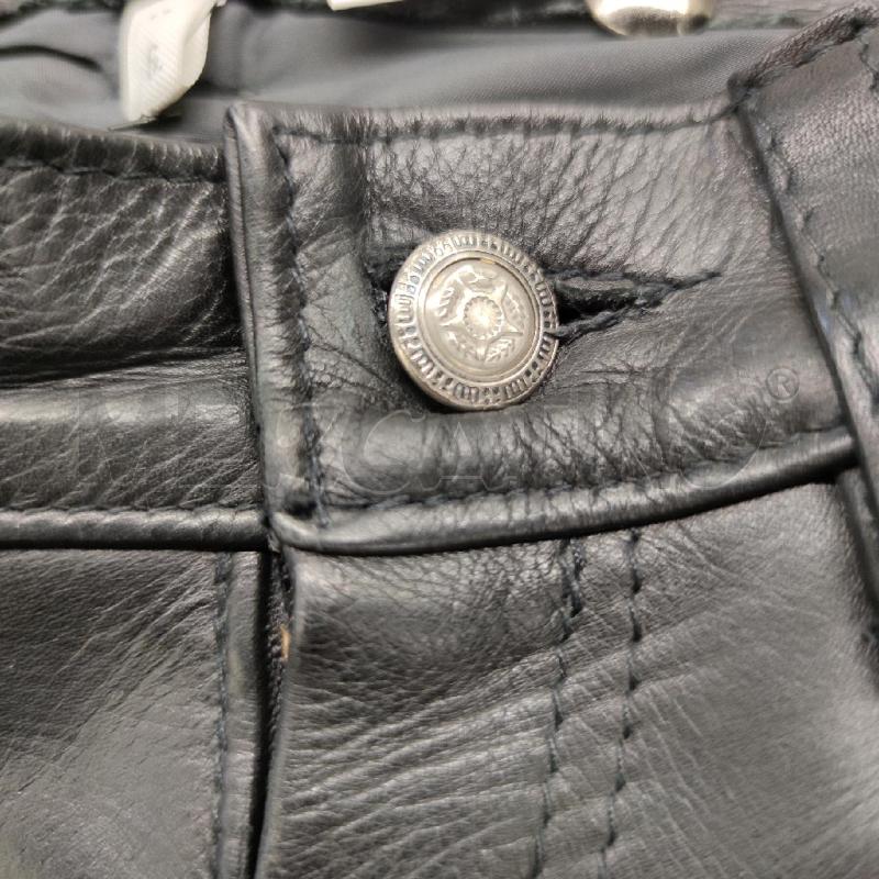 PANTALONE UOMO PELLE NERI LAVORAZ ARTIGIANALE | Mercatino dell'Usato Settimo torinese 4