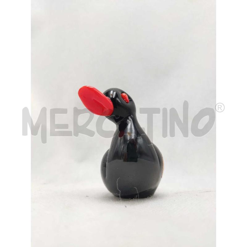 PAPERELLA NERA MURANO CON BECCO ROSSO | Mercatino dell'Usato Settimo torinese 2
