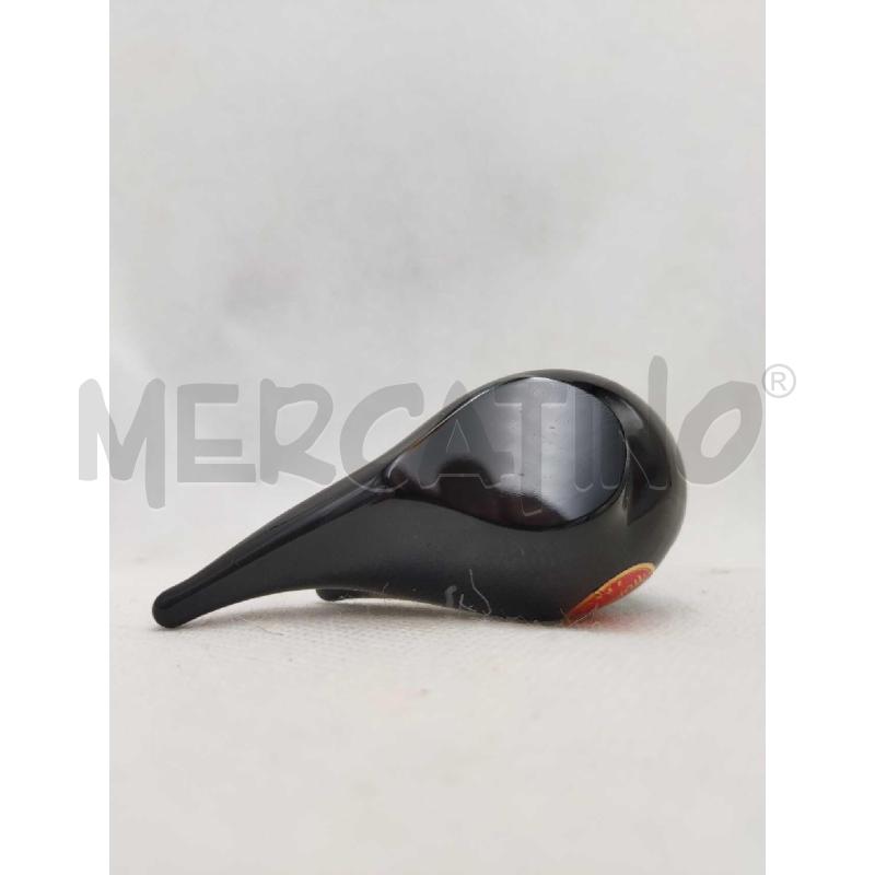 PAPERELLA NERA MURANO CON BECCO ROSSO | Mercatino dell'Usato Settimo torinese 5