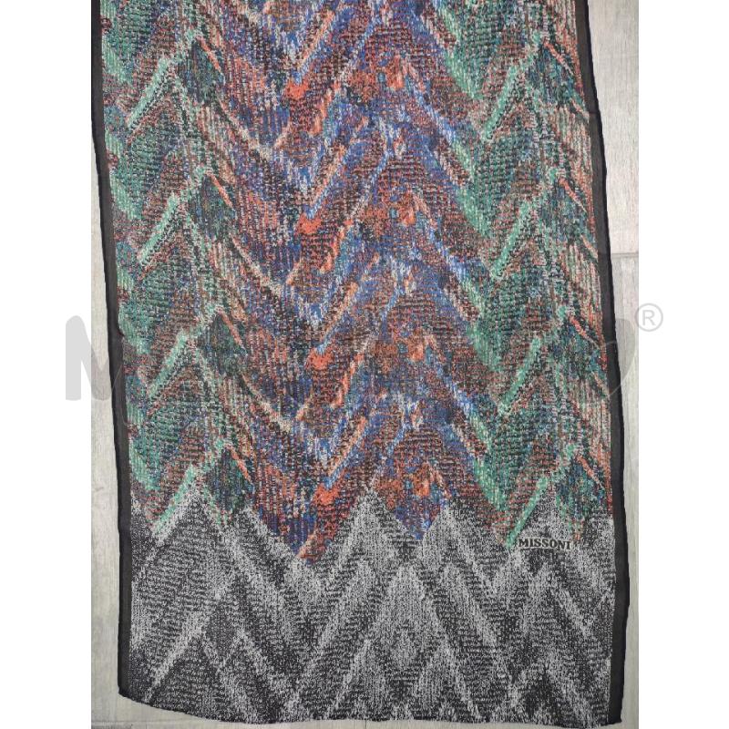 PASHMINA MISSONI SETA FANT BLU ROSSO VERDE | Mercatino dell'Usato Settimo torinese 2