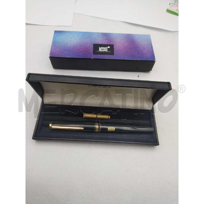 PENNA STILOGRAFICA MONT BLANC NERA CON SCATOLA  | Mercatino dell'Usato Settimo torinese 1