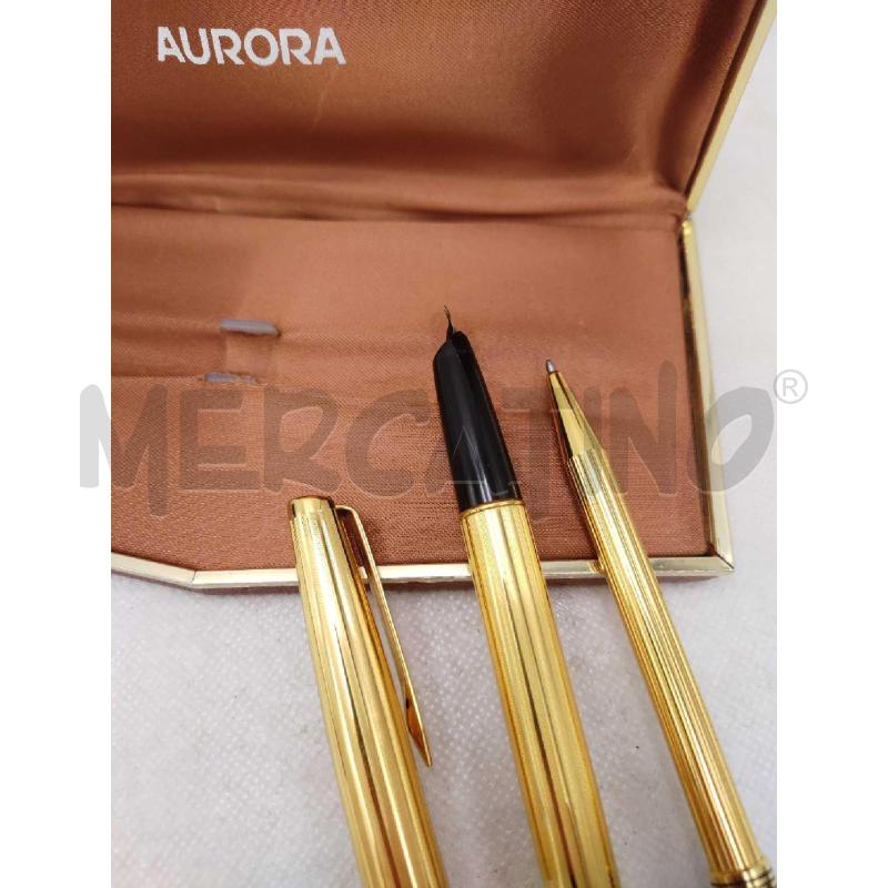 PENNE STILLO E STILOGRAFICA AURORA DORATA CON SCATOLA  | Mercatino dell'Usato Settimo torinese 2